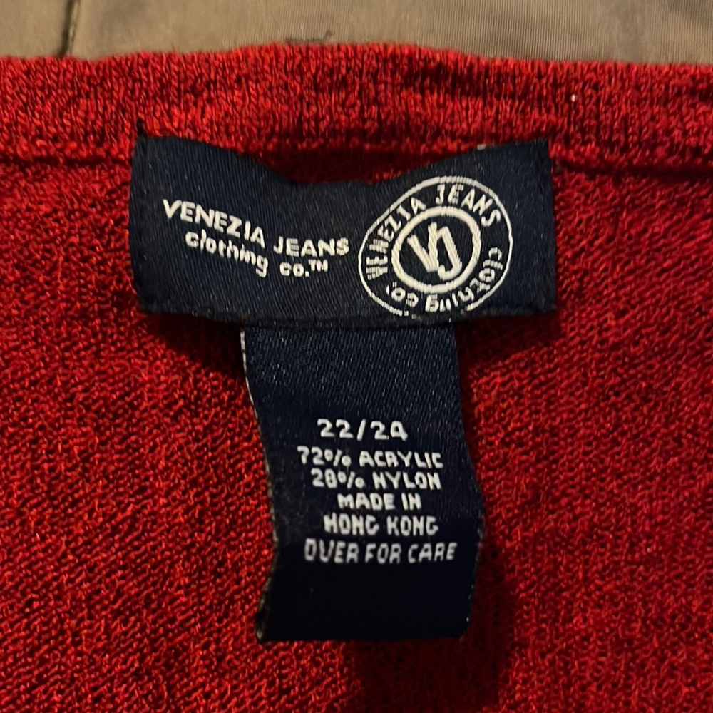 Dark red sweater - women’s 22/24 - Venezia